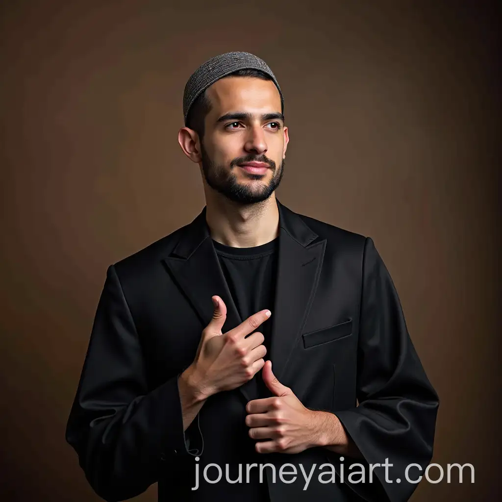 American-Muslim-Preacher-in-Traditional-Attire-Speaking-at-a-Mosque