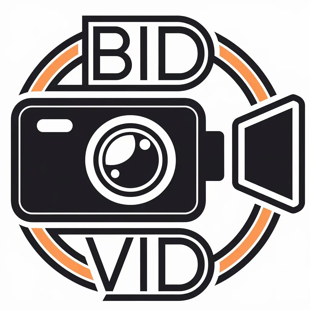 LOGO Design for Bid Vid Modern Simple Auction Influencer Marketing Theme