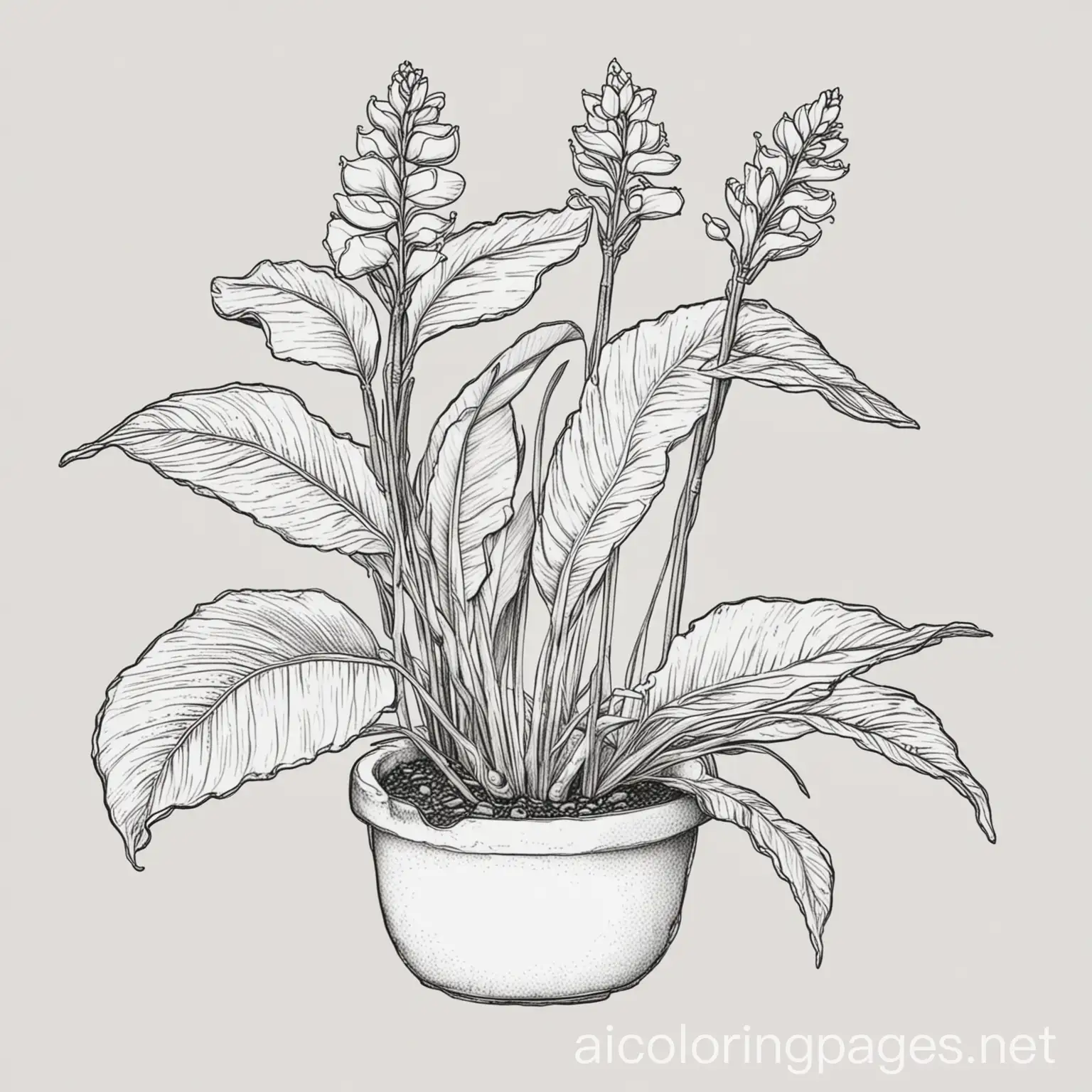 Hawaiian-Olena-Turmeric-Plant-Coloring-Page