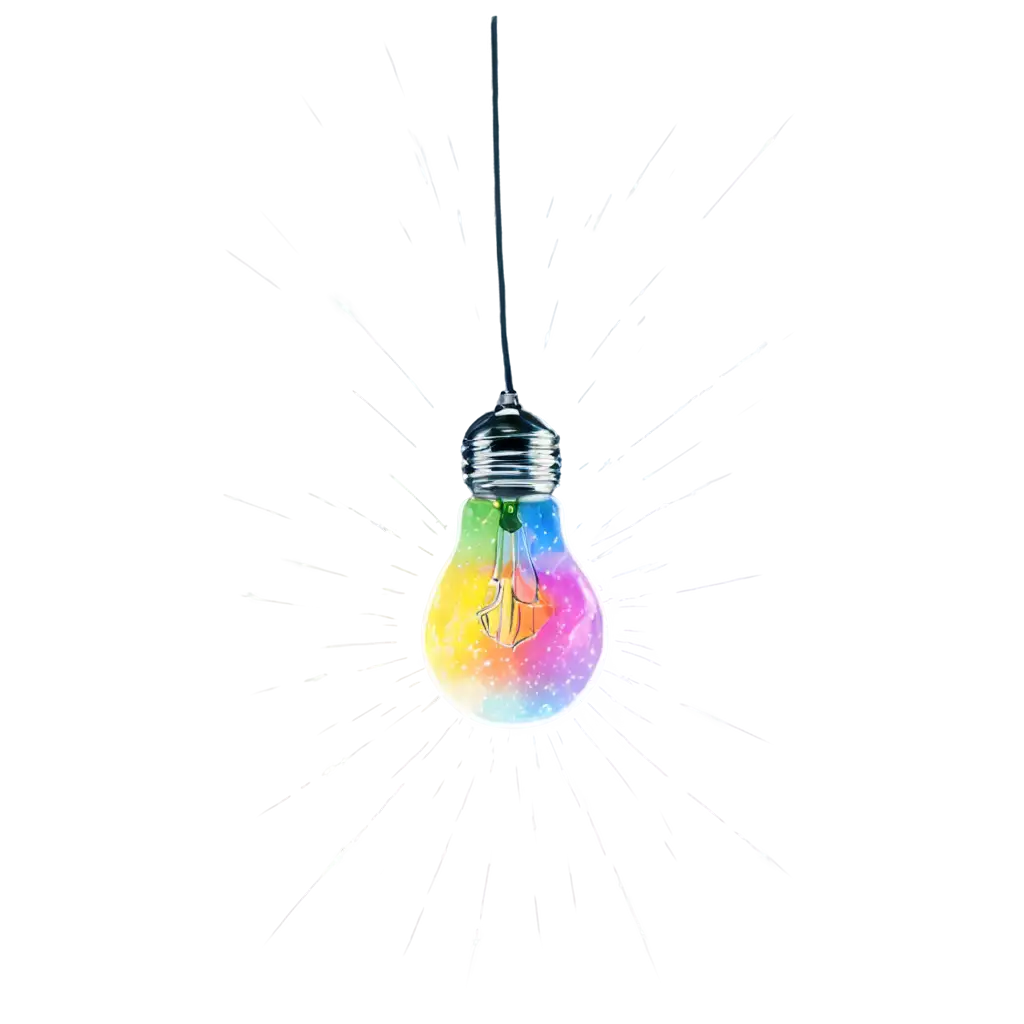 Creative-Colourful-Shattering-Bulb-PNG-Image-for-Unique-Tshirt-Design