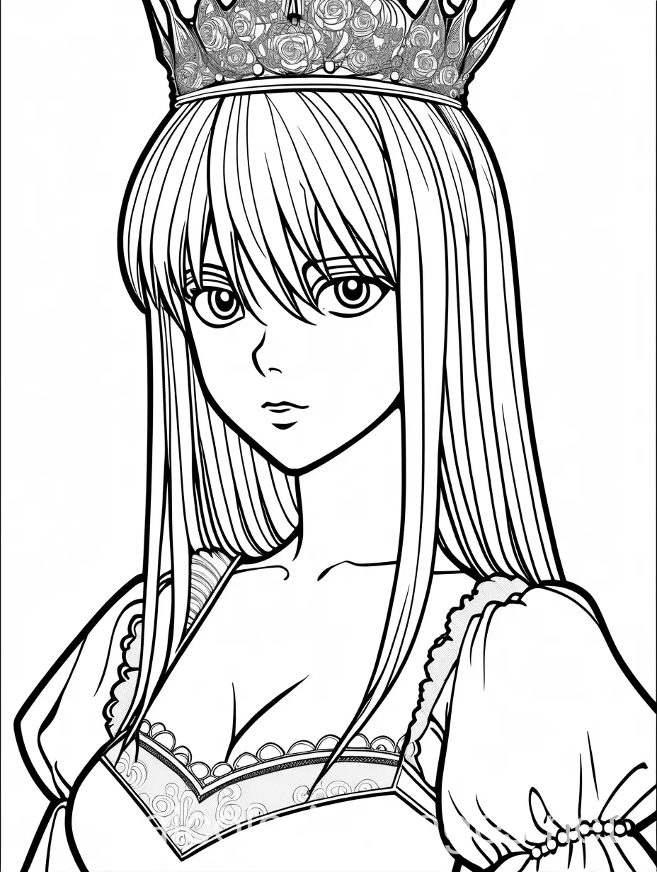 Misa-Amane-as-a-Princess-Coloring-Page-for-Kids