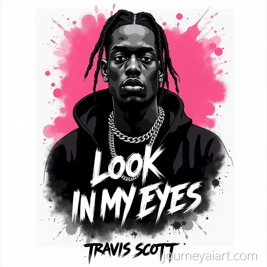 Travis-ScottInAI-Art-Prompt-Expansionspired-TShirt-Design-with-Monochrome-Rapper-Portrait-and-Graffiti-Text