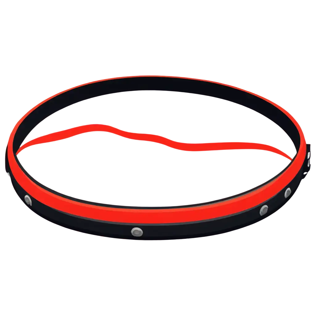 HighQuality-PNG-of-a-Black-and-Red-Tambourine-Icon-for-Versatile-Digital-Use