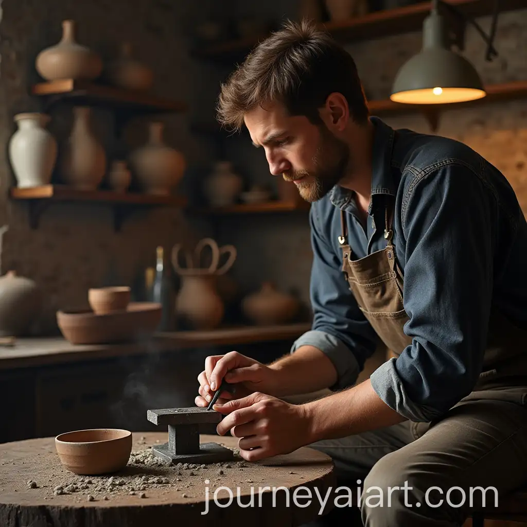 CraftAI-Art-Prompt-Expansionsmen-and-Artists-in-Traditional-Workshop-Creating-Masterpieces