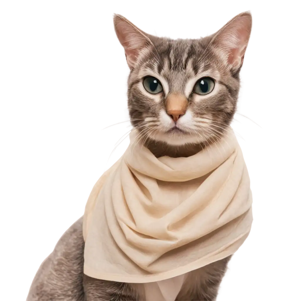 Cat-Wearing-Hijab-PNG-A-HighQuality-Image-for-Diverse-Uses