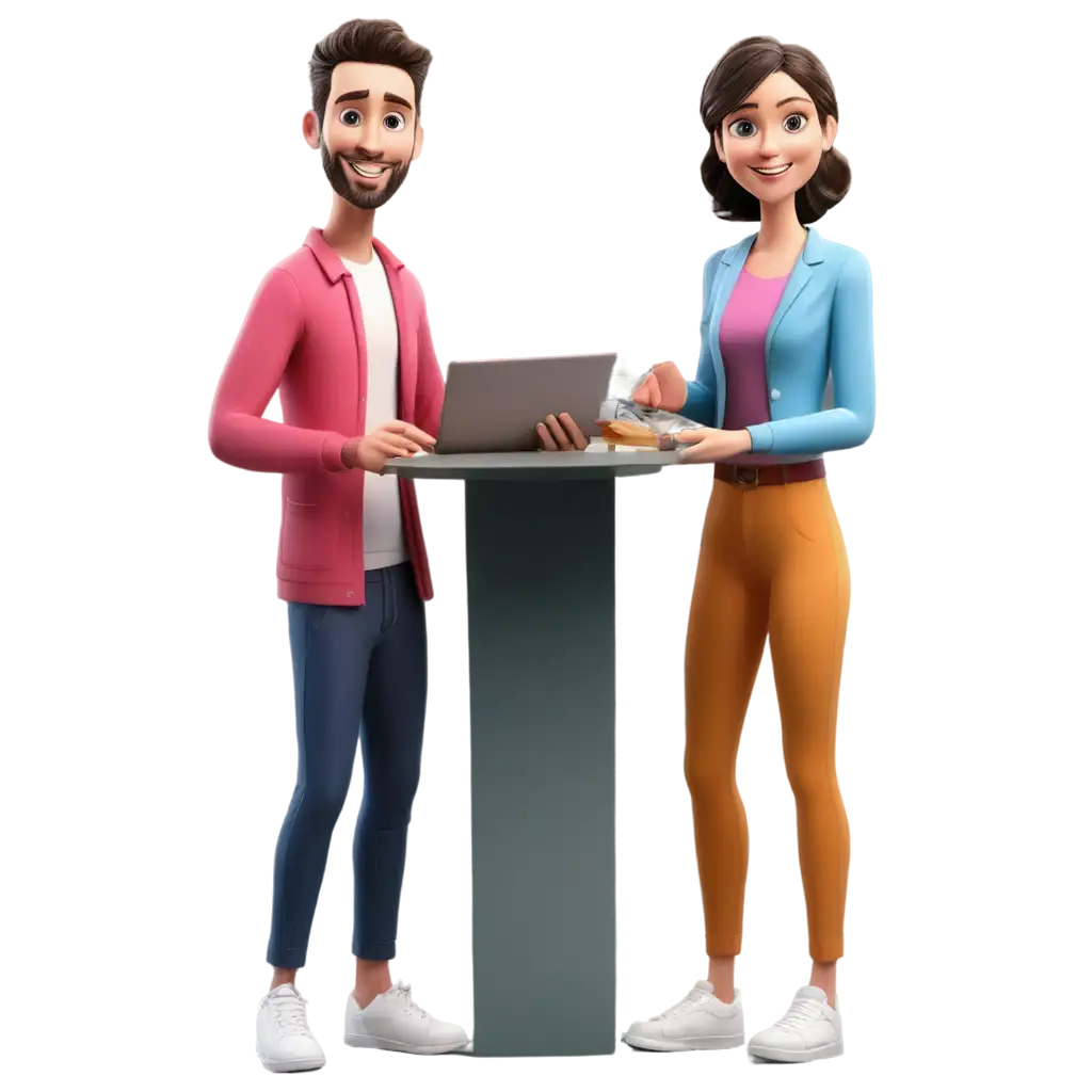 3D-PNG-Illustration-of-Two-People-Splitting-Bills-in-a-Friendly-Setting-with-Vibrant-Colors-and-Soft-Lighting