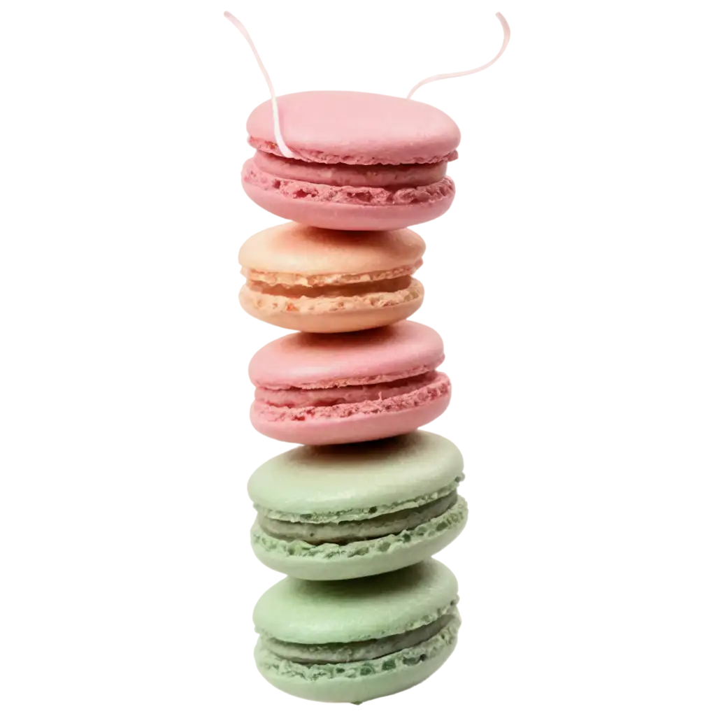 Delicate-Watercolor-Illustration-of-Pastel-Macarons-in-PNG-Format-for-Clear-and-Elegant-Visuals