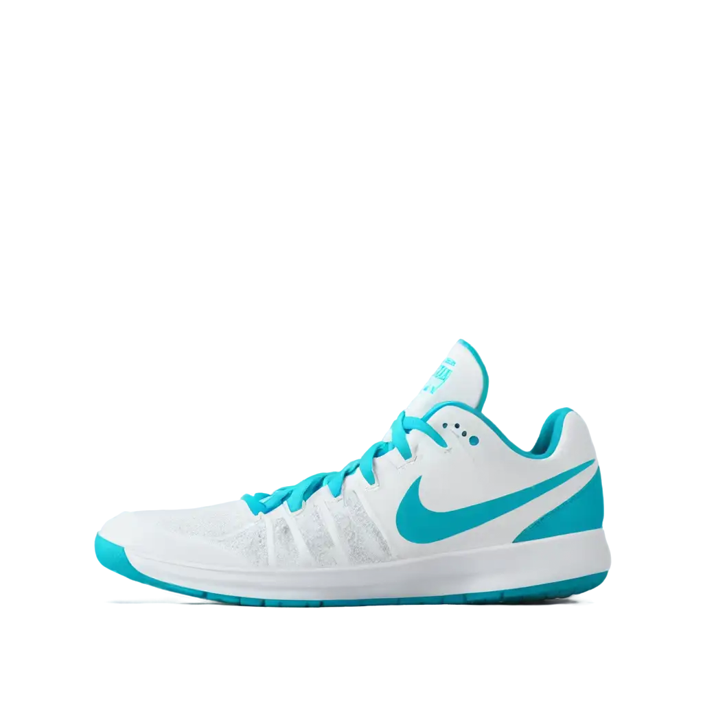 HighQuality-PNG-Image-of-White-Nike-Shoes-with-Cyan-Accents