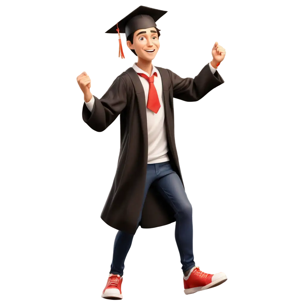 Young-Man-Celebrating-Graduation-PNG-Illustration-Joyous-Achievement-Captured-in-2D-Art