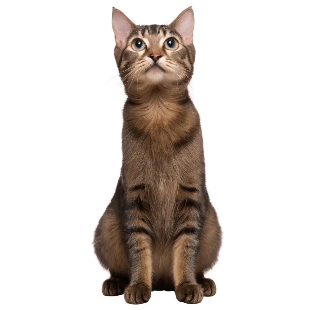 Beautiful-PNG-Image-of-a-Cat-Looking-Up-Enhance-Your-Online-Content-with-HighQuality-Visuals