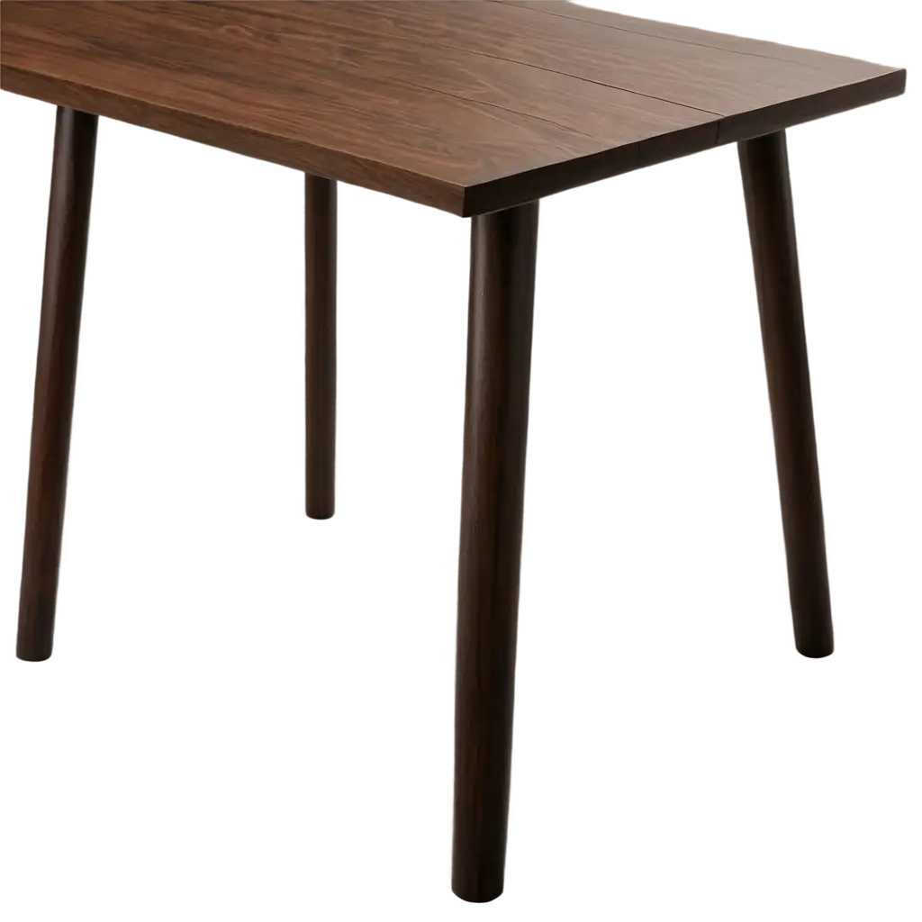 a wooden table, dark wood color, with structured like wood boards