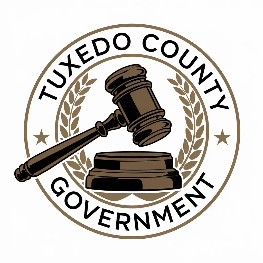 LOGO Design for Tuxedo County Government Legal Justice and LawInspired Theme