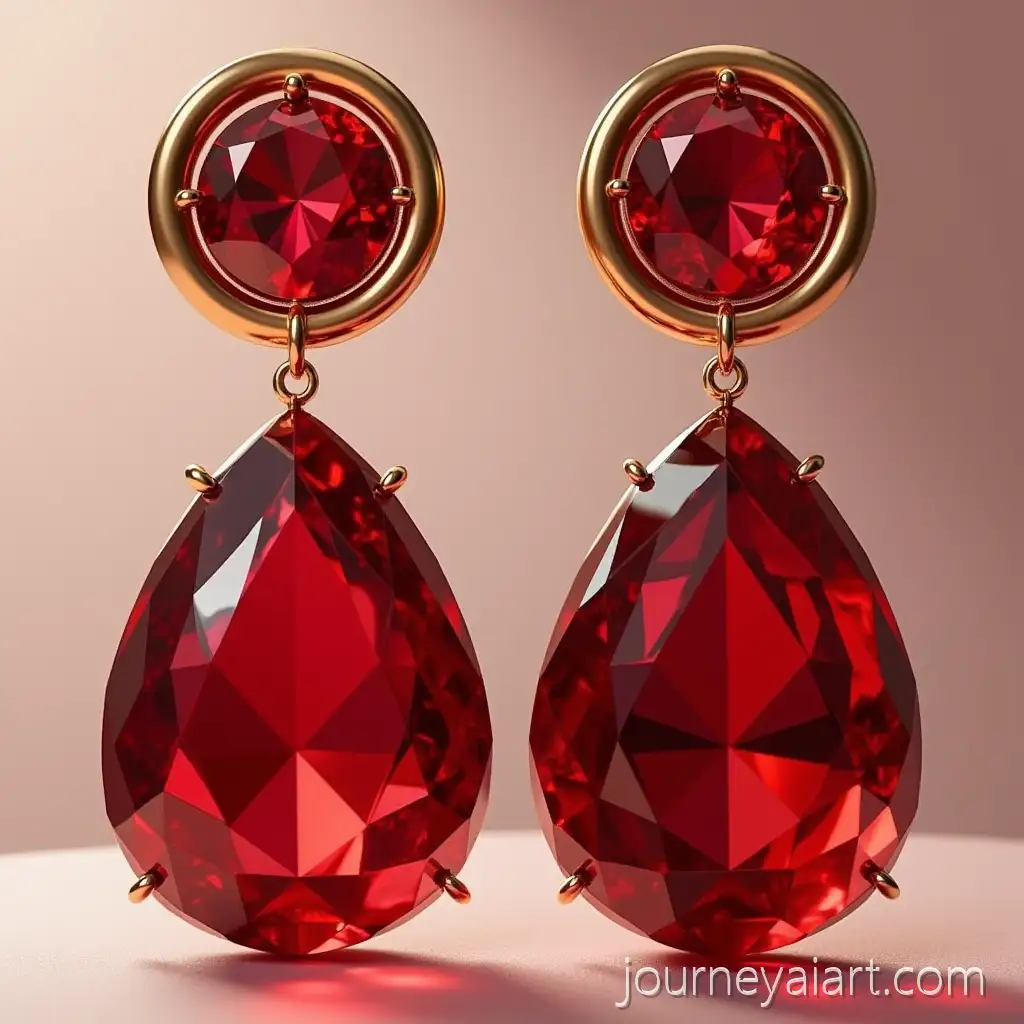 Realistic-Red-Gemstone-Drop-Encased-in-Gold-Ring-Jewelry-Design