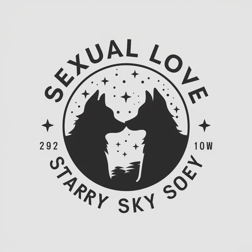 LOGO-Design-For-Sexual-Love-Starry-Sky-Wolfdog-Theme