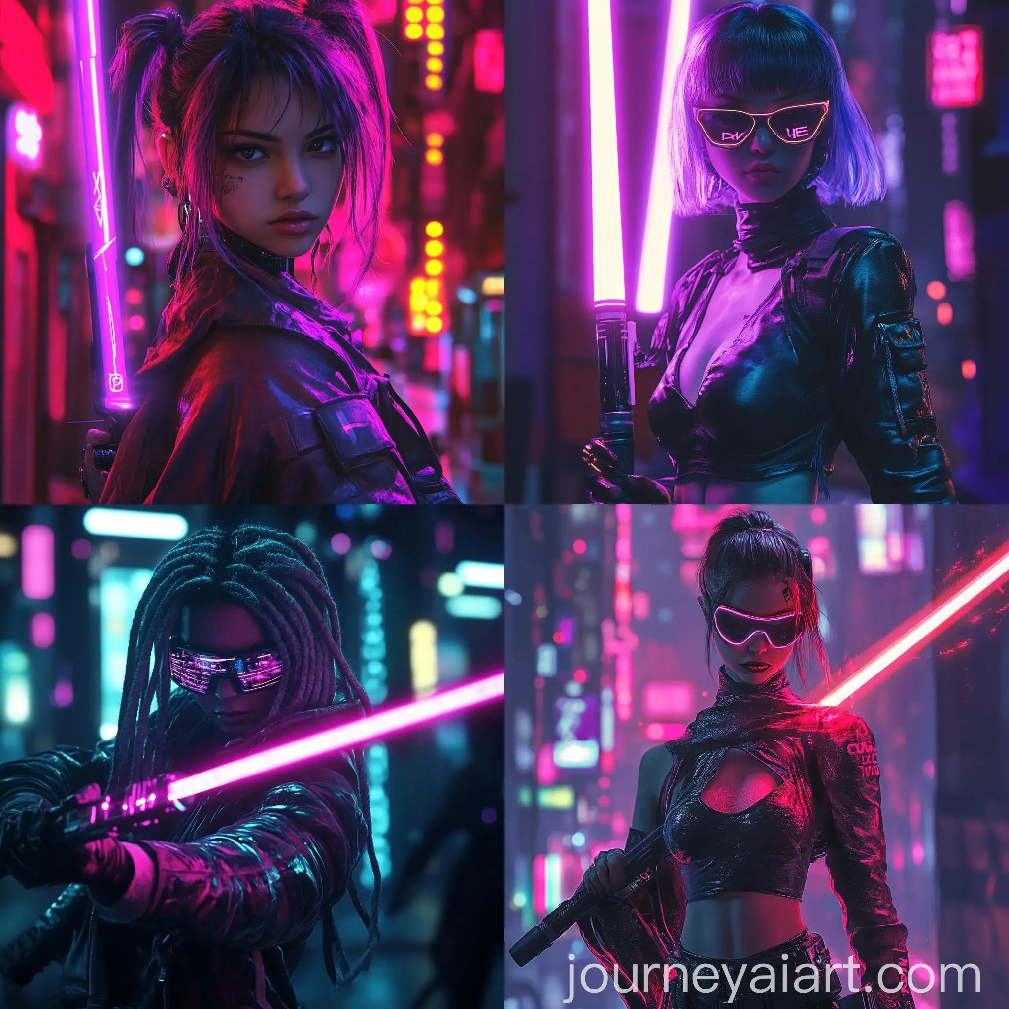 Cyberpunk-Rave-Character-with-Techno-Saber-in-HyperRealistic-Style
