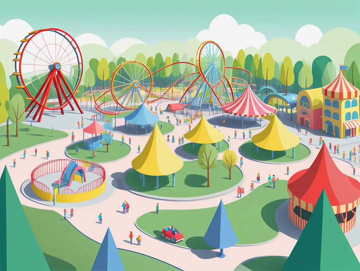 Low-Carbon-European-Theme-Park-in-Pastel-Colors-for-All-Ages