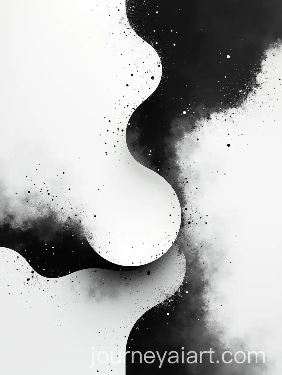 HighContrast-Monochromatic-Abstract-Geometric-and-Organic-Composition
