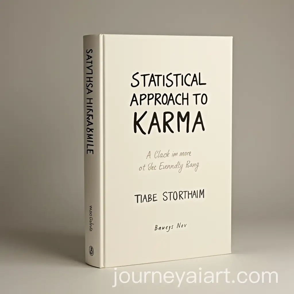 Minimalistic-Style-Book-Cover-Statistical-Approach-to-Karma