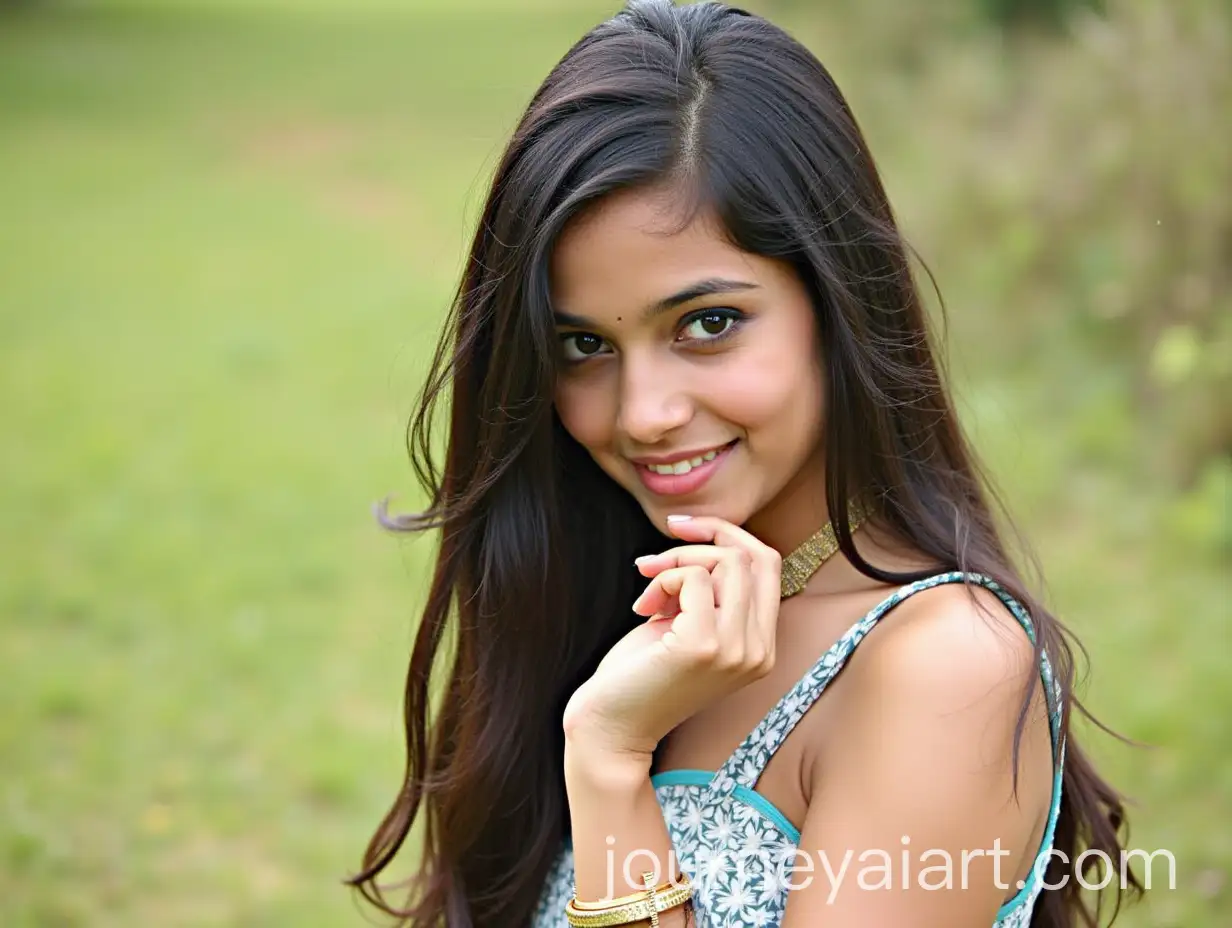 Portrait-of-a-Beautiful-Indian-Teen-Model-in-Fashionable-Attire