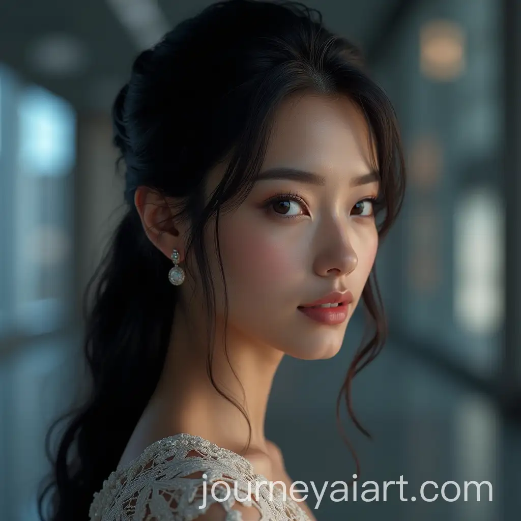 Elegant-Portrait-of-a-Beautiful-Indian-AI-Model-in-a-HighTech-Setting