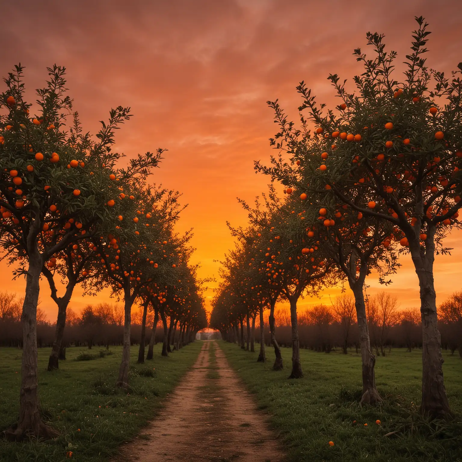 Colorful Tangerine Trees and Marmalade Skies