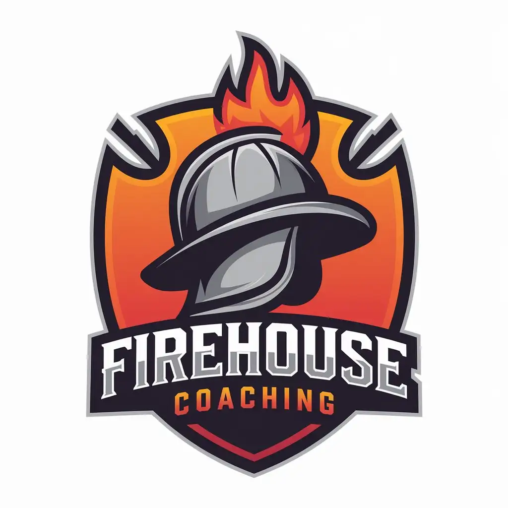 LOGO Design for Firehouse Coaching Simple Modern Symbol Representing Strength Trust and Leadership for First Responders and Entrepreneurs