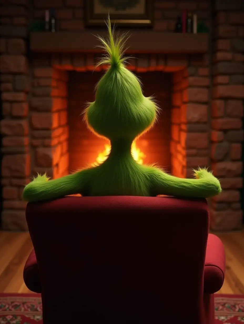 Grinchs-Hands-Emerging-from-Armchair-by-Cozy-Fireplace