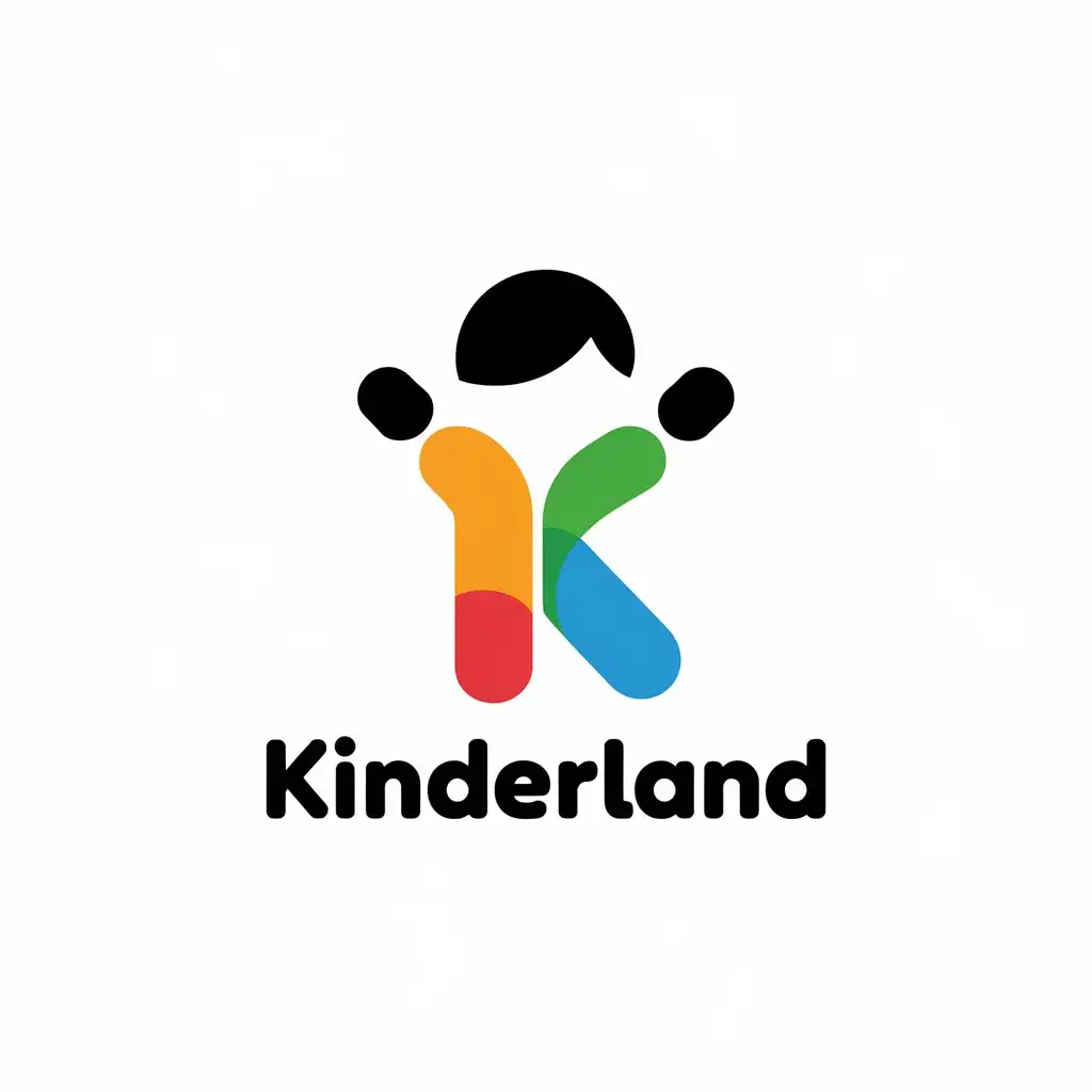 LOGO Design for KinderLand Simple and Memorable Design Symbolizing Milestones