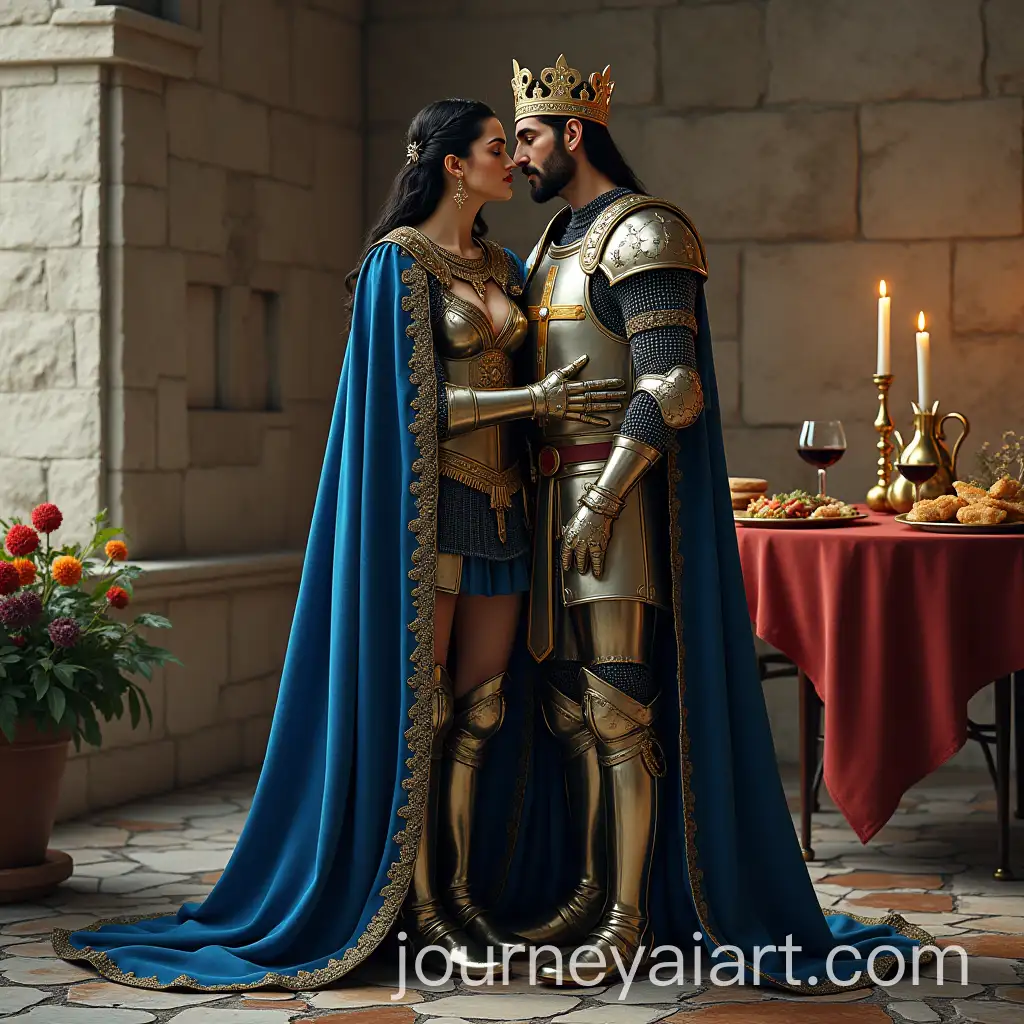 Regal-Knights-Embracing-in-a-Luxurious-Palace-Setting
