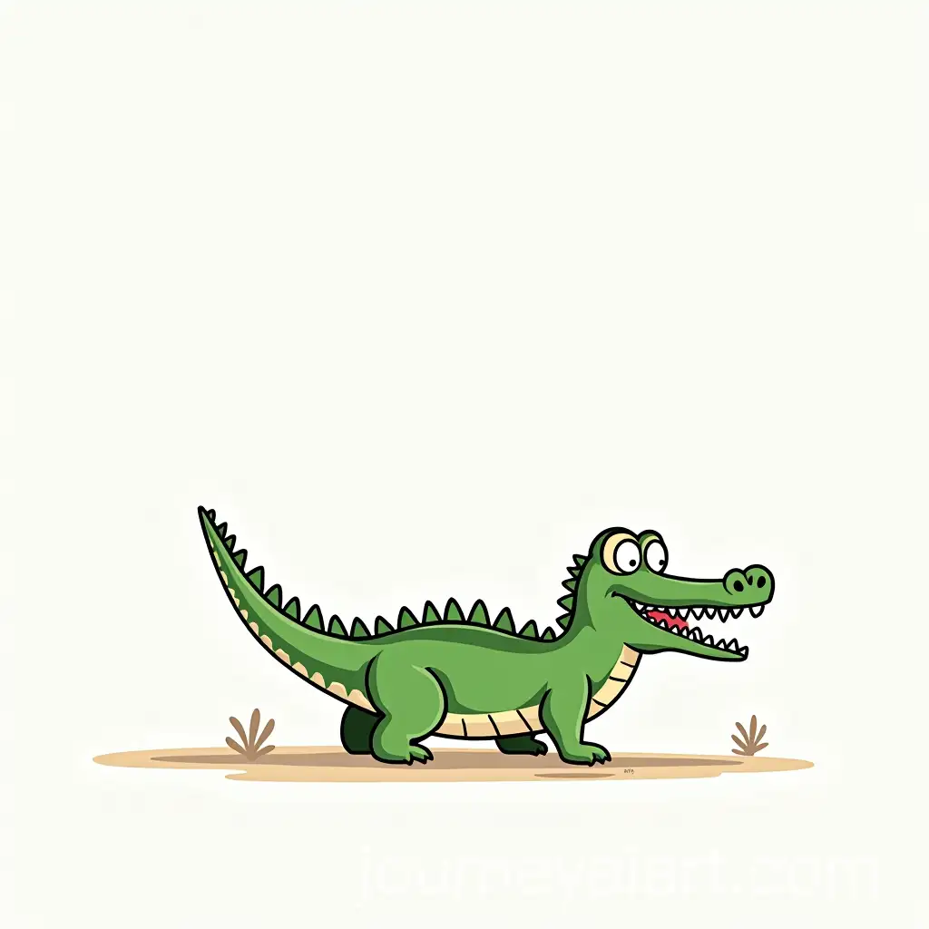 Crocodile-Illustration-in-a-Unique-Style