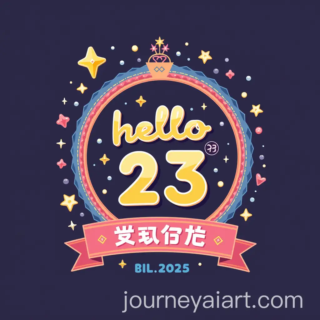 Logo-Design-for-Bilibilis-2025-Graduation-Song-Gala-Hello-23-Theme