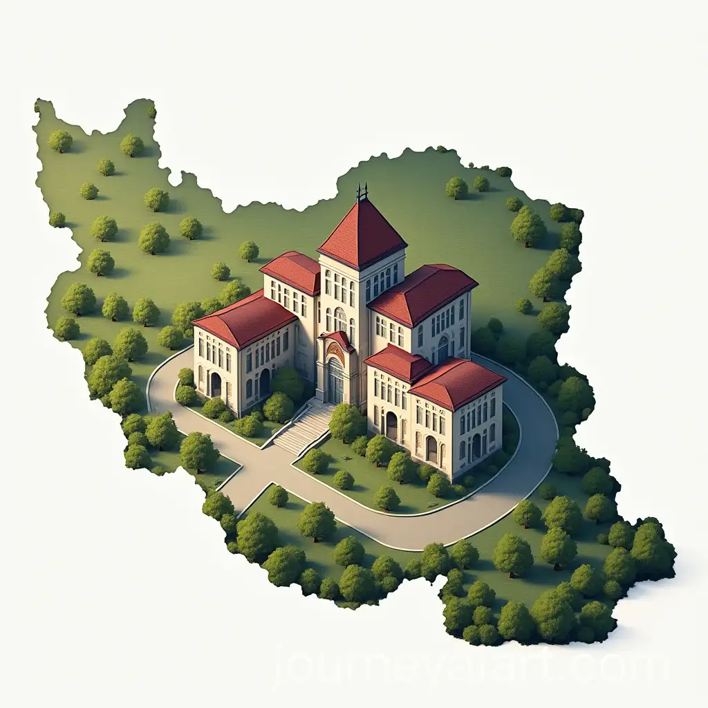 University-Building-Designed-as-a-Map-of-Iran