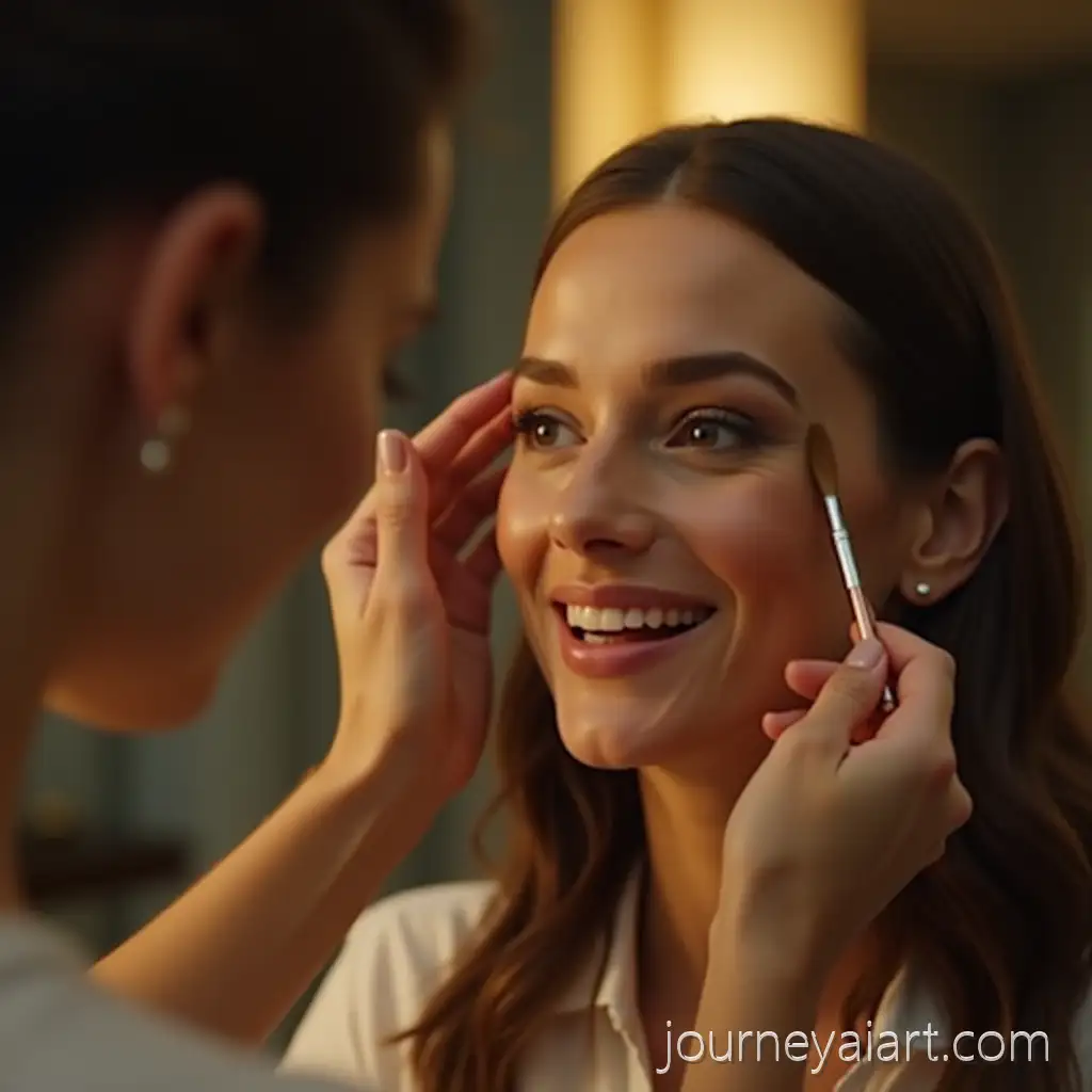 Woman-Transforming-in-Luxury-Makeup-Chair-with-Glowing-Skin-and-Bold-Lips