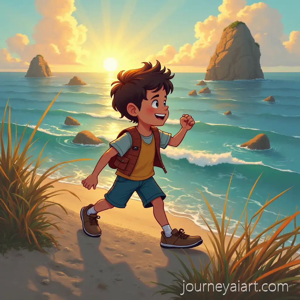 Boy-EmbAI-Art-Prompt-Expansionarking-on-a-Journey-Through-Life