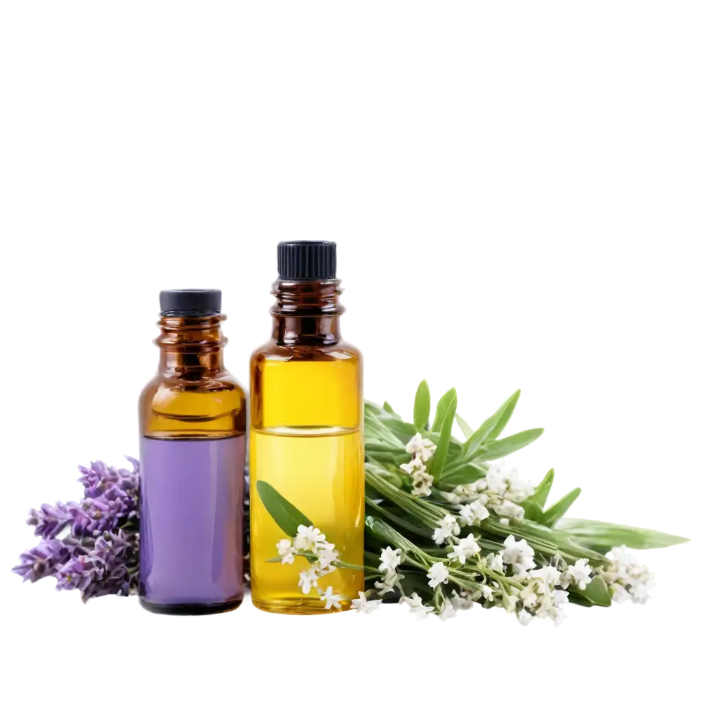 Essential-Oils-of-Lavender-and-Jasmine-PNG-Image-A-Clear-and-Vibrant-Visual-Representation