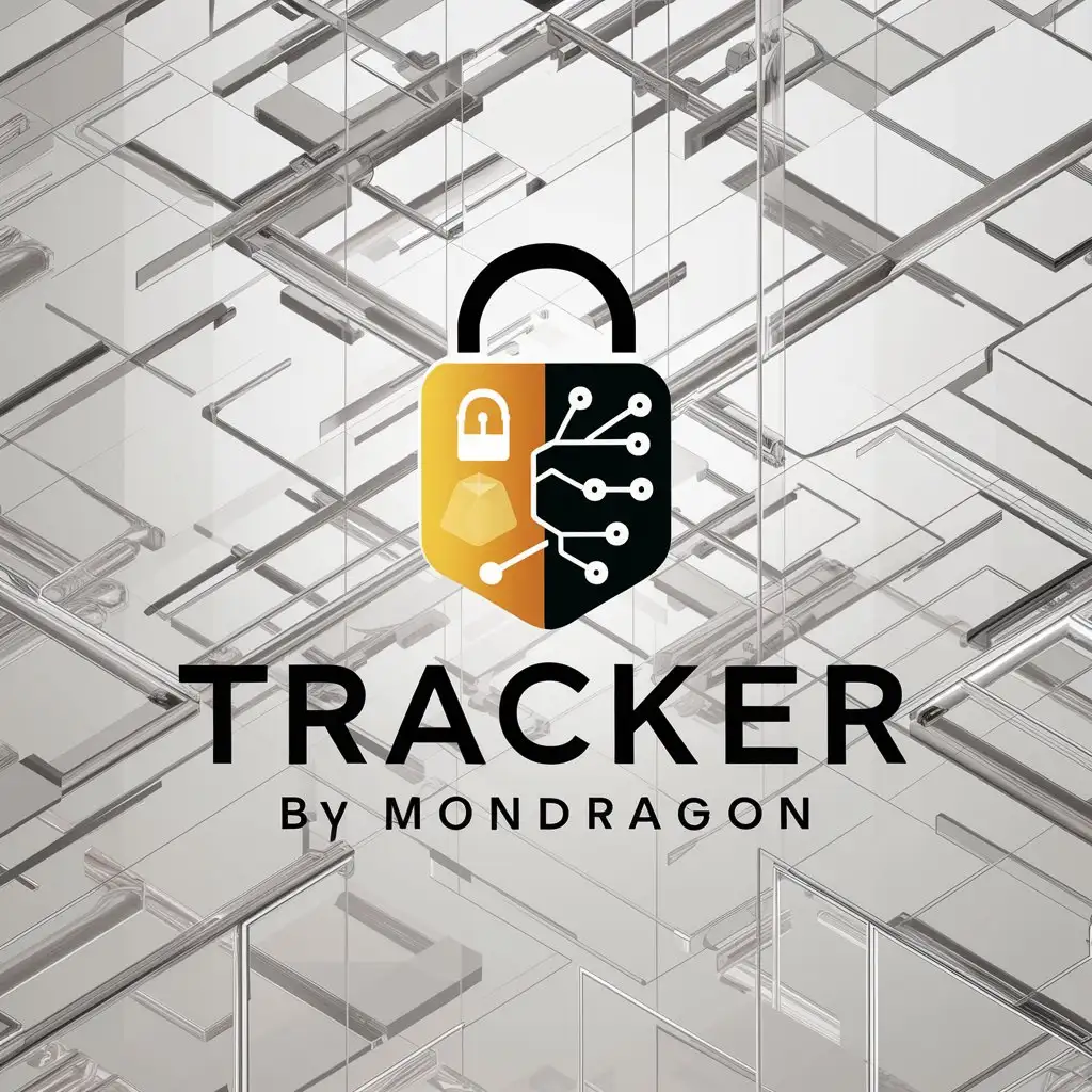 LOGO Design for Tracker by Mondragon Security Tracking Technology Theme with Vector Style