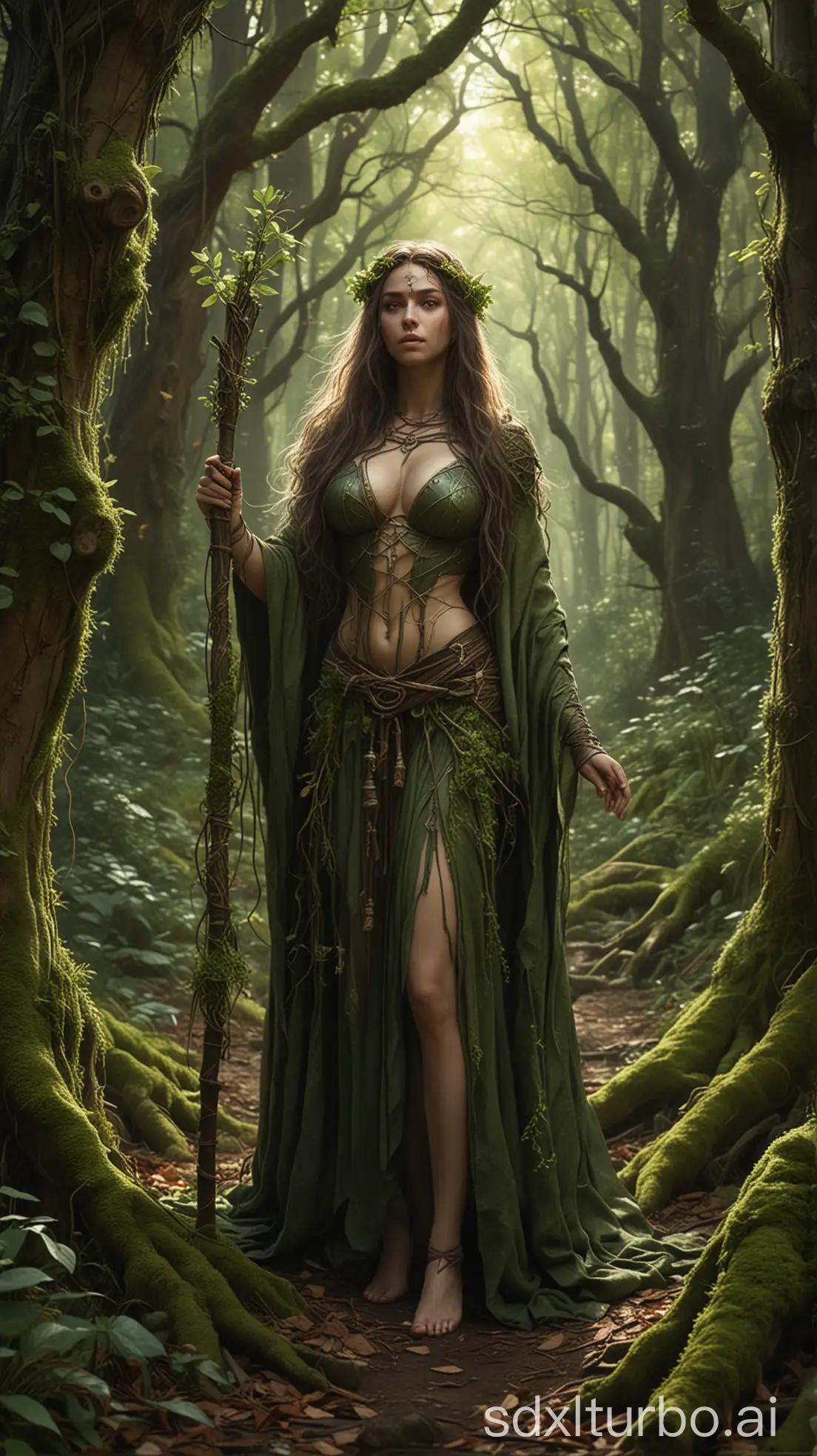 Young-Female-Druid-in-Hidden-Grove-with-MossAdorned-Staff