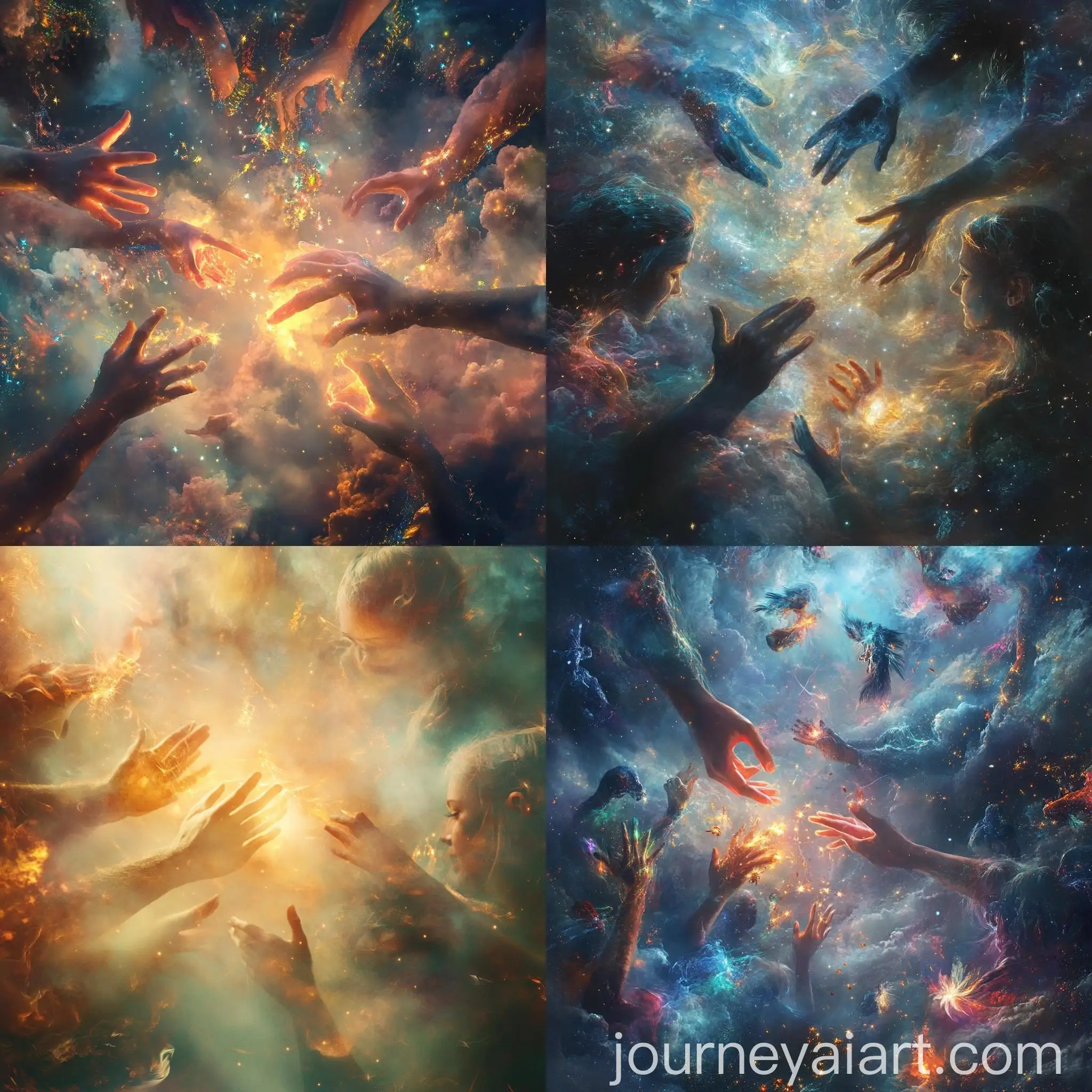 Surreal-Celebration-of-Ethereal-Connections-with-Glowing-Hands-and-Magical-Figures