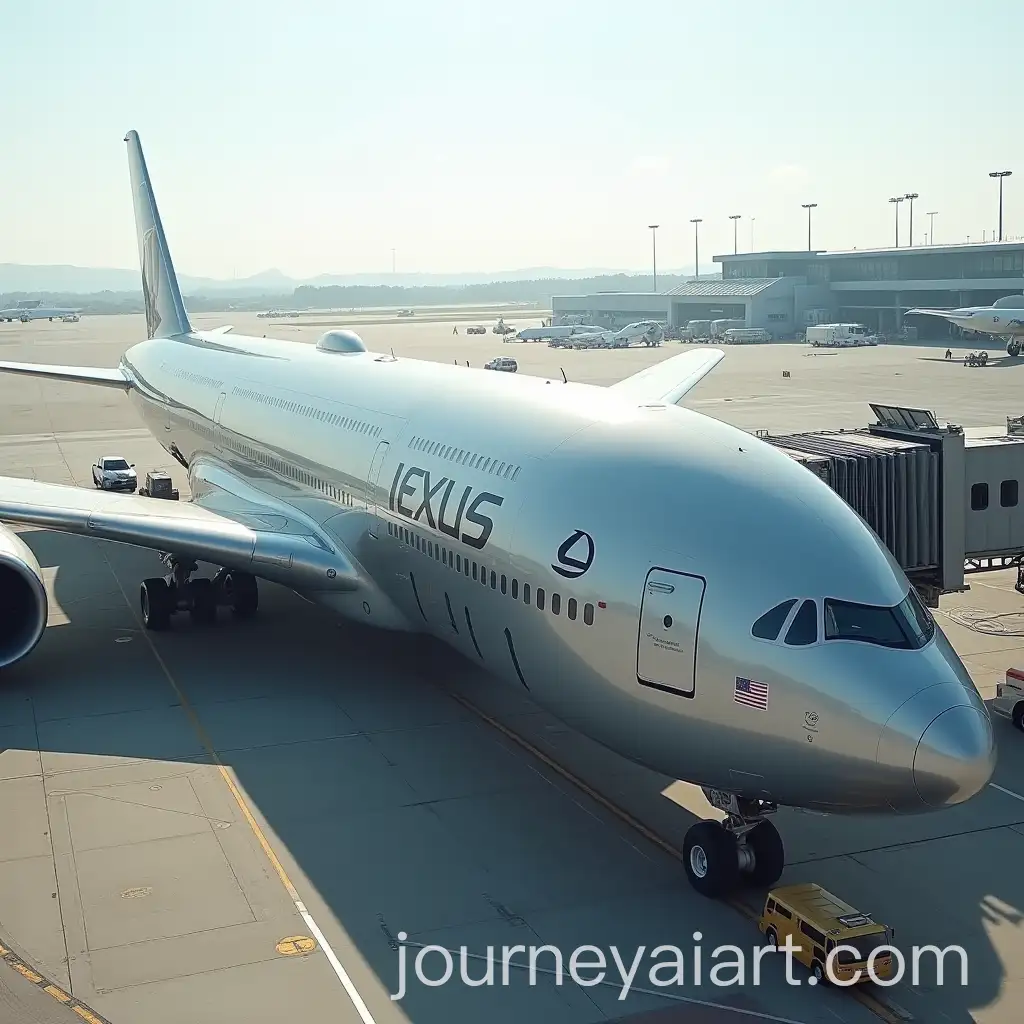 HyperRealistic-Lexus-Commercial-Airplane-on-Tarmac-with-Busy-Airport-Background