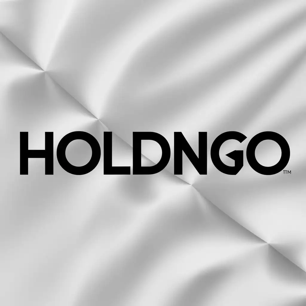 LOGO Design for HoldNGo Vector Design with Clear Background and Modern Style