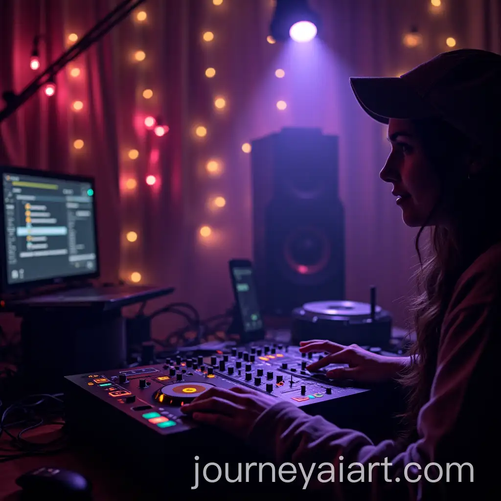 AI-Image-Prompt-ExpansionPeople-Preparing-Gadgets-for-a-Home-Party-in-a-Luxury-Apartment-with-Stroboscope-Lighting