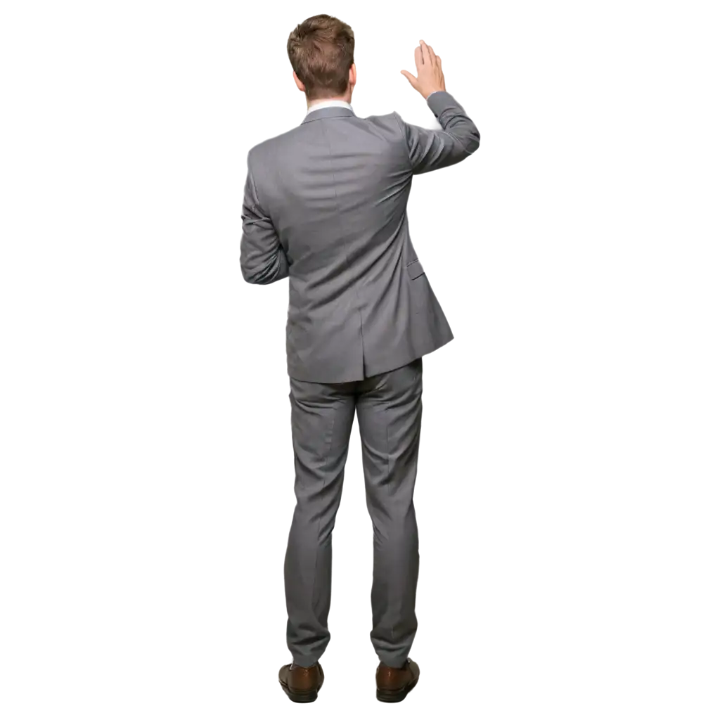 Professional-Man-in-Office-Dress-Touching-from-thePNG-Image-Use-Cases-Backside-PNG-Image-for-HighQuality-Visuals