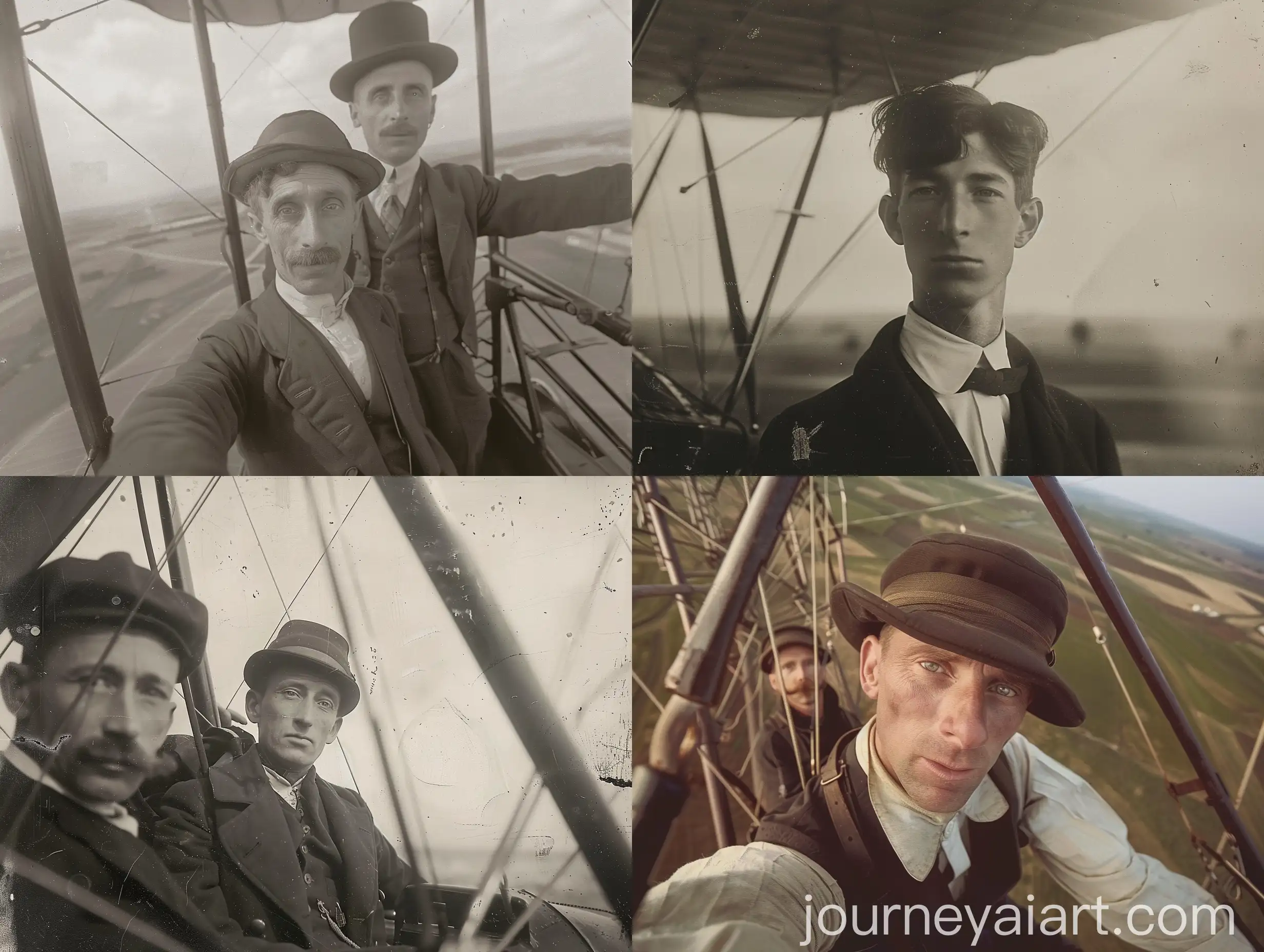 Wilbur-Wright-Taking-a-Selfie-with-His-Brother-at-Kitty-Hawk