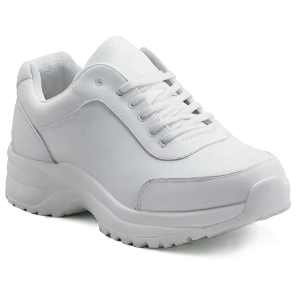 White-Mens-Sneaker-in-Front-of-Right-Side-PNG-Image-for-HighQuality-Visuals