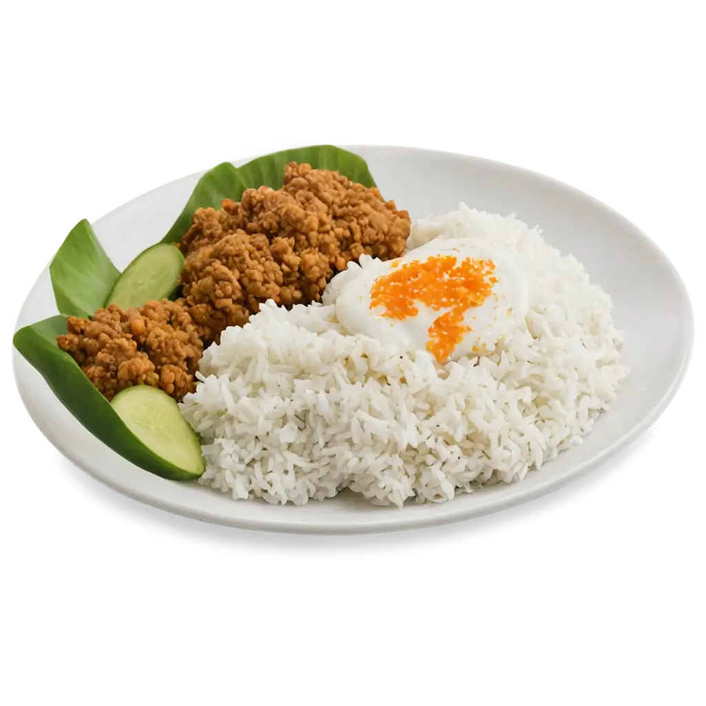 Nasi-Uduk-PNG-Elevate-Your-Culinary-Imagery-with-HighQuality-Graphics