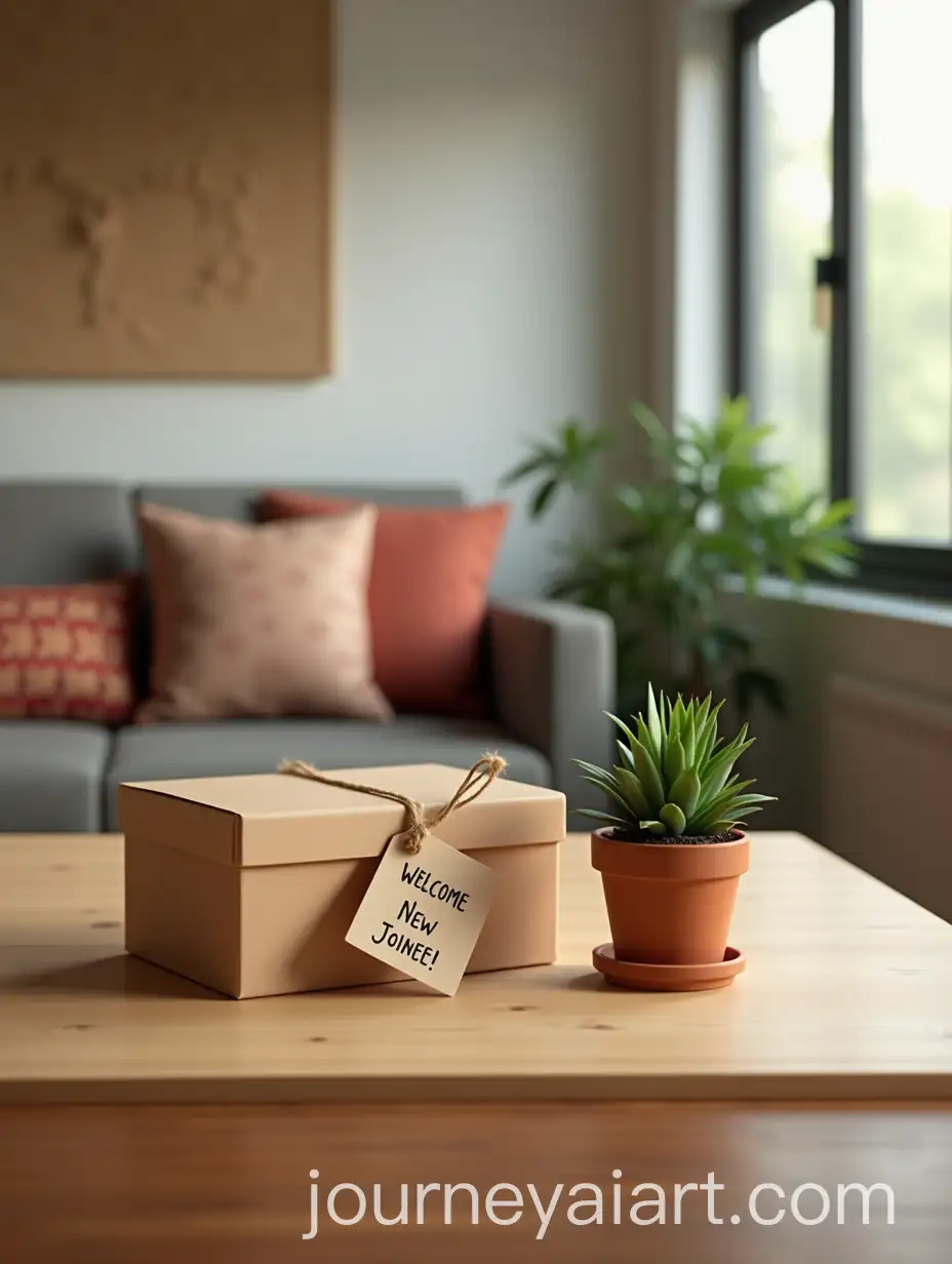 Modern-Indian-Office-Interior-with-Elegant-Gift-Box-and-Green-Plant