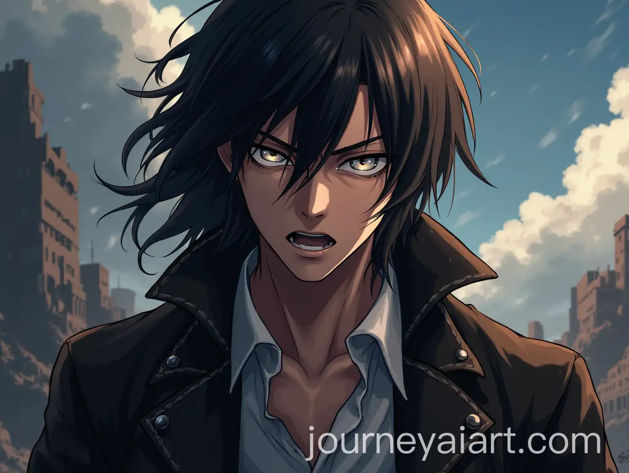 Eren-Yeager-from-Attack-on-Titan-in-BattleScarred-Stormy-Scene