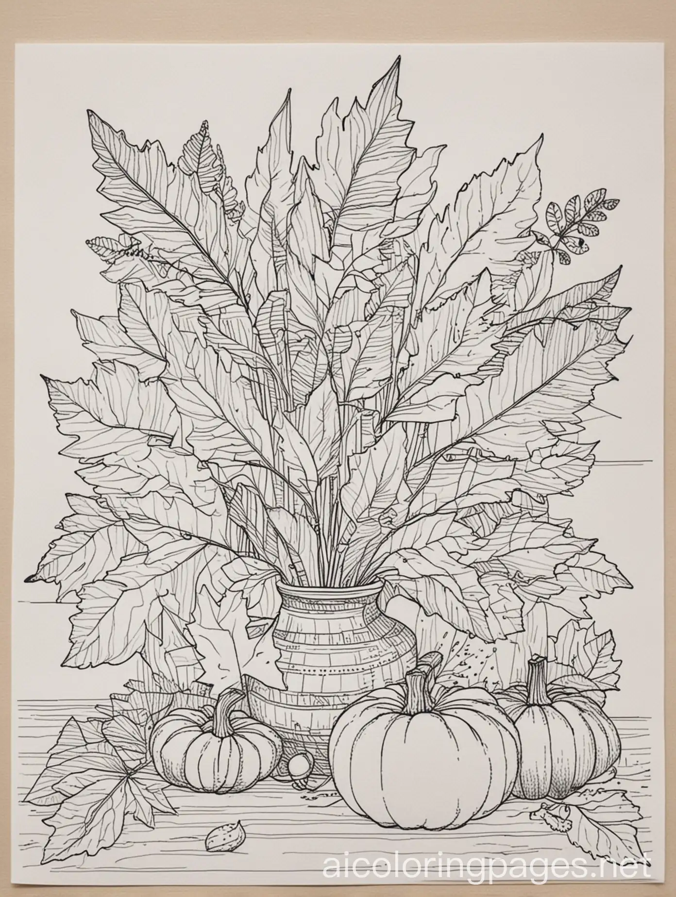 Simple-Autumn-Centerpiece-Coloring-Page-for-Children