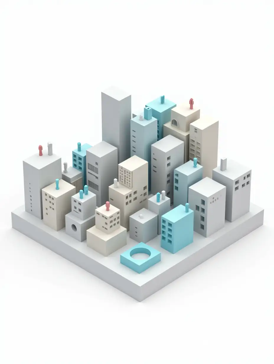 3D-Isometric-Business-Analytics-Visualization-of-User-Data-Aggregation