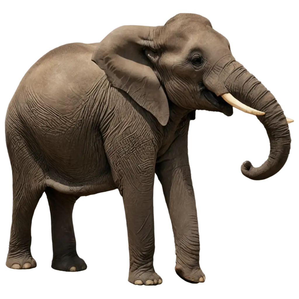 HighQuality-PNG-Image-of-an-Elephant-with-Long-Tusks-for-Versatile-Use